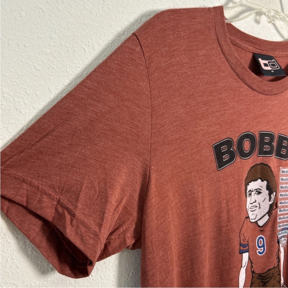 NWT Bobby Boucher Adam Sadler Beautiful Demise Burnt Orange T-Shirt Men’s Med - Picture 6 of 9